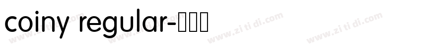 coiny regular字体转换
